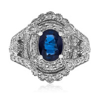 Anillo en oro con Zafiro de Ceilán (CIRARI)