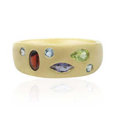 Anillo en plata con Granate de Mozambique (MONOSONO COLLECTION)