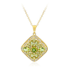 Collar en plata con Peridoto de Birmania