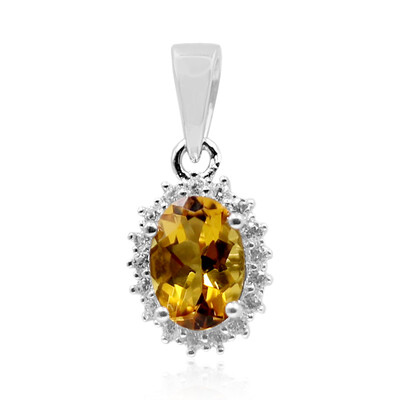 Colgante en plata con Escapolita cognac