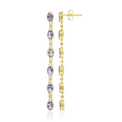 Pendientes en plata con Tanzanita