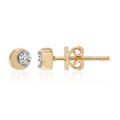 Pendientes en oro con Diamante SI1 (G) (Annette)