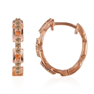 Pendientes en oro con Diamante rosa de Francia de Argyle SI1 (Annette)