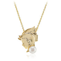 Collar en plata con Perla blanca Freshwater