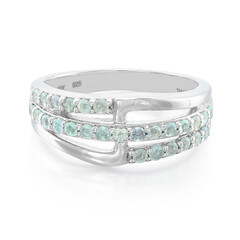 Anillo en plata con Turmalina Paraíba