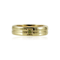 Anillo en plata con Diamante amarillo I1