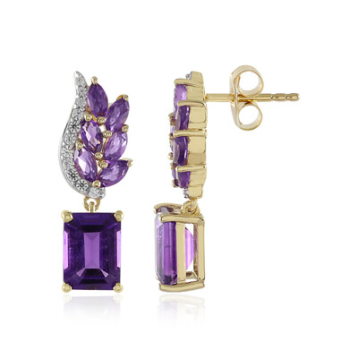 Pendientes en plata con Amatista
