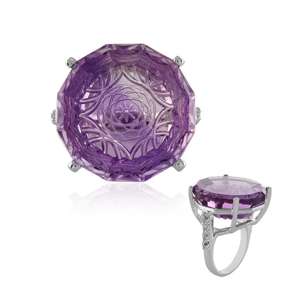 Anillo en plata con Amatista Rosa de Francia