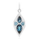 Colgante en plata con Topacio azul de Londres (Remy Rotenier)