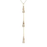 Collar en oro con Diamante champán I2 (de Melo)