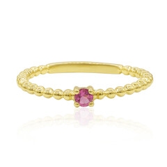 Anillo en plata con Turmalina rosa