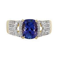 Anillo en oro con Tanzanita AAA (AMAYANI)