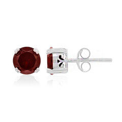Pendientes en plata con Granate de Mozambique
