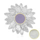 Colgante en plata con Jade lavanda (MONOSONO COLLECTION)
