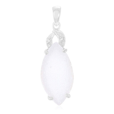 Colgante en plata con Ágata brillante