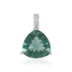 Colgante en plata con Fluorita verde