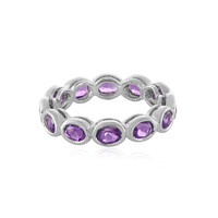 Anillo en plata con Amatista