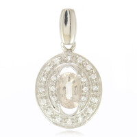 Colgante en plata con Turmalina cuprífera
