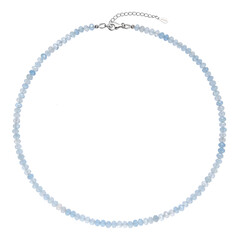 Collar en plata con Aguamarina de Brasil