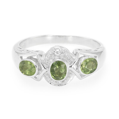 Anillo en plata con Zafiro de Mozambique