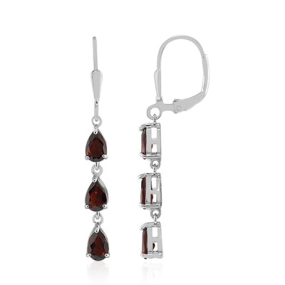 Pendientes en plata con Granate