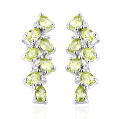 Pendientes en plata con Peridoto