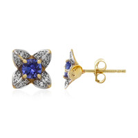 Pendientes en oro con Tanzanita (Adela Gold)