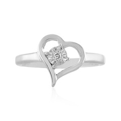 Anillo en plata con Diamante I4 (J)