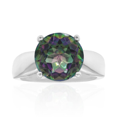 Anillo en plata con Cuarzo místico