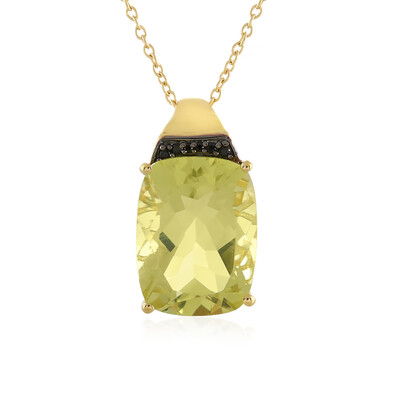 Collar en plata con Quarzo limón