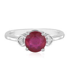 Anillo en plata con Rubí de Madagascar