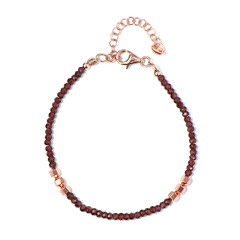 Brazalete en plata con Hematita rosa