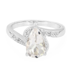 Anillo en plata con Morganita