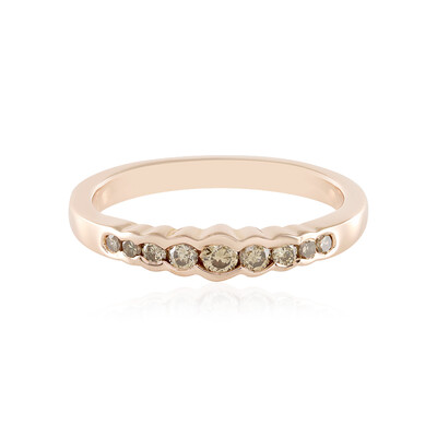 Anillo en plata con Diamante champán I2