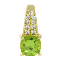 Colgante en oro con Peridoto de cachemira
