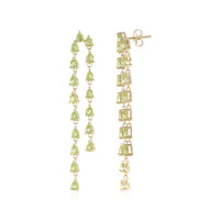 Pendientes en plata con Peridoto