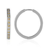 Pendientes en plata con Citrino