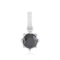 Colgante en platino con Diamante negro
