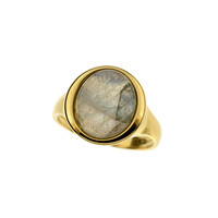 Anillo en plata con Labradorita
