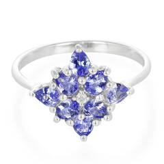 Anillo en plata con Tanzanita