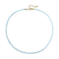 Collar en plata con Topacio azul cielo