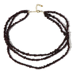 Collar en plata con Granate de Mozambique