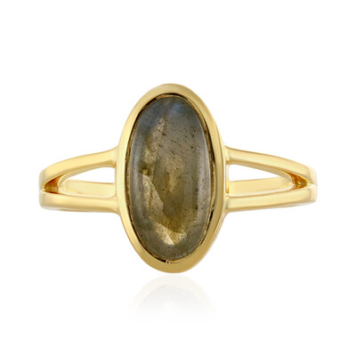 Anillo en plata con Labradorita