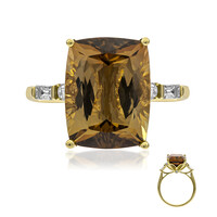 Anillo en oro con Turmalina neón del Congo (CIRARI)