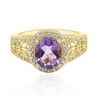 Anillo en plata con Amatista