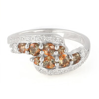 Anillo en plata con Andalucita