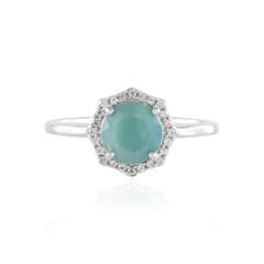 Anillo en plata con Grandidierita