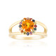 Anillo en oro con Zafiro naranja de Ban Ka Cha