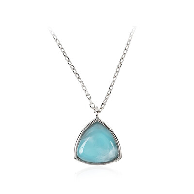 Collar en plata con Larimar