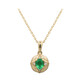 Collar en oro con Esmeralda de Zambia AAA (CIRARI)